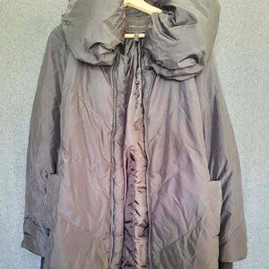 BCBGMaxAzria Size S Long Black Puffer Winter Coat